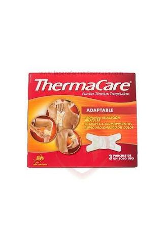 THERMACARE - PARCHES TERMICOS ADAPTABLES - 3 PARCHES