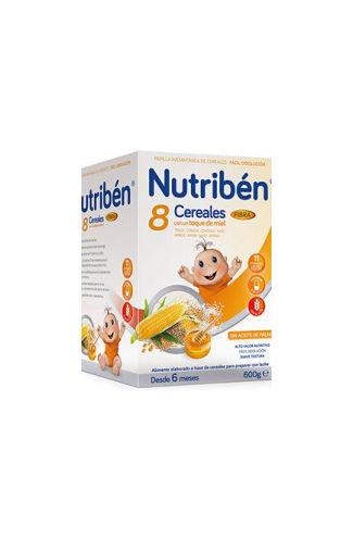 NUTRIBEN - 8 CEREALES Y MIEL FIBRA -  600 G